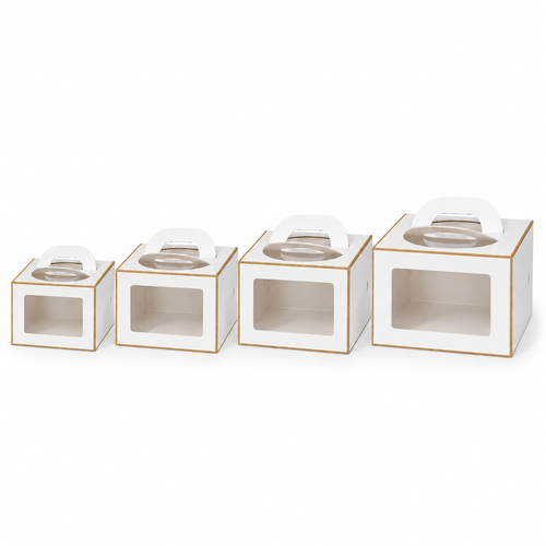 Cake Box with Handle and Front Window 1,000pcs