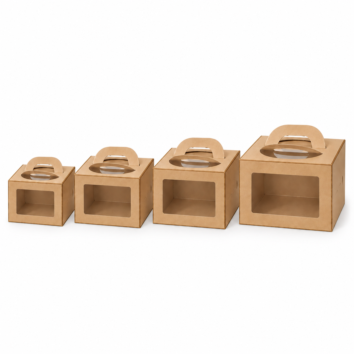 Cake Box with Handle and Front Window 1,000pcs