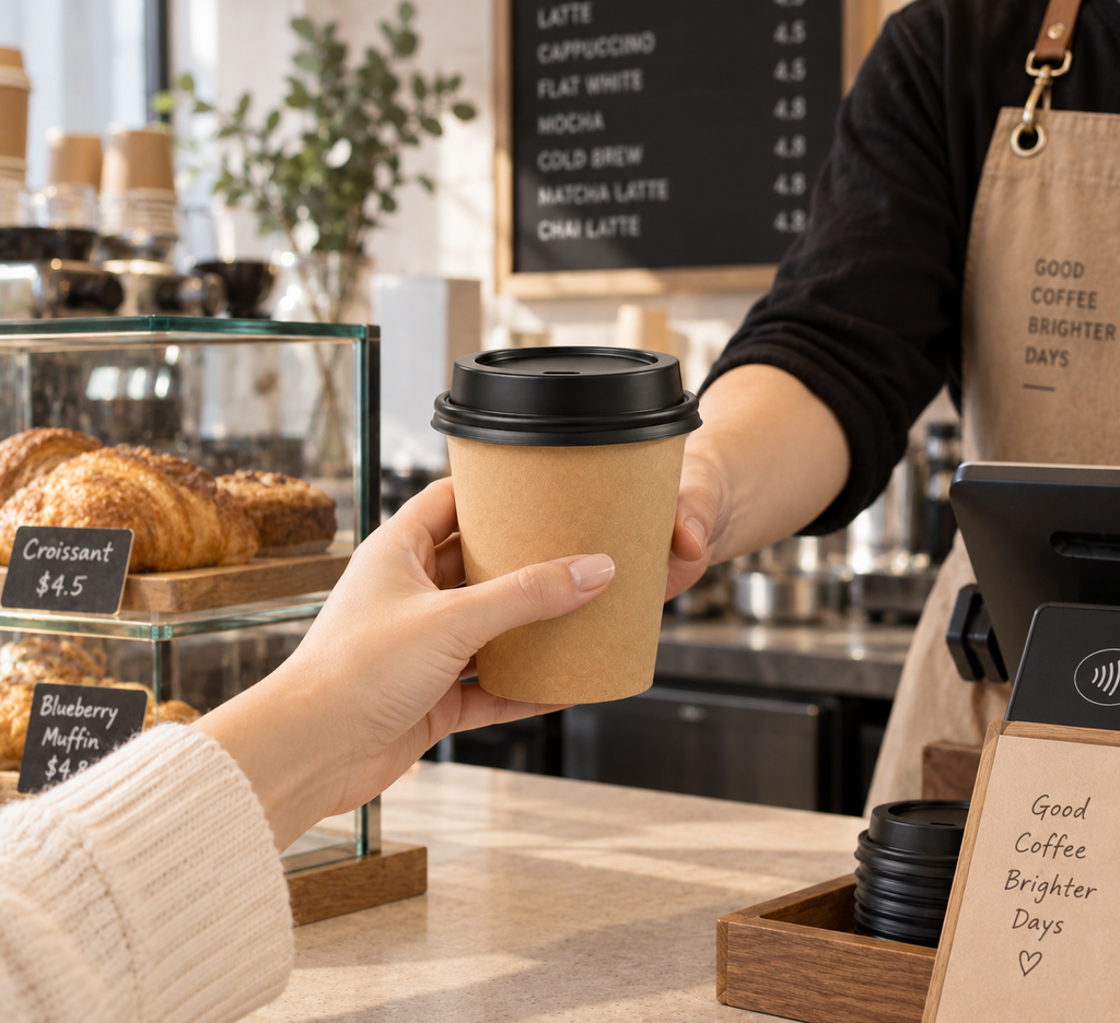 Plain & Custom Paper Cups 9oz (280ml) 1,000pcs
