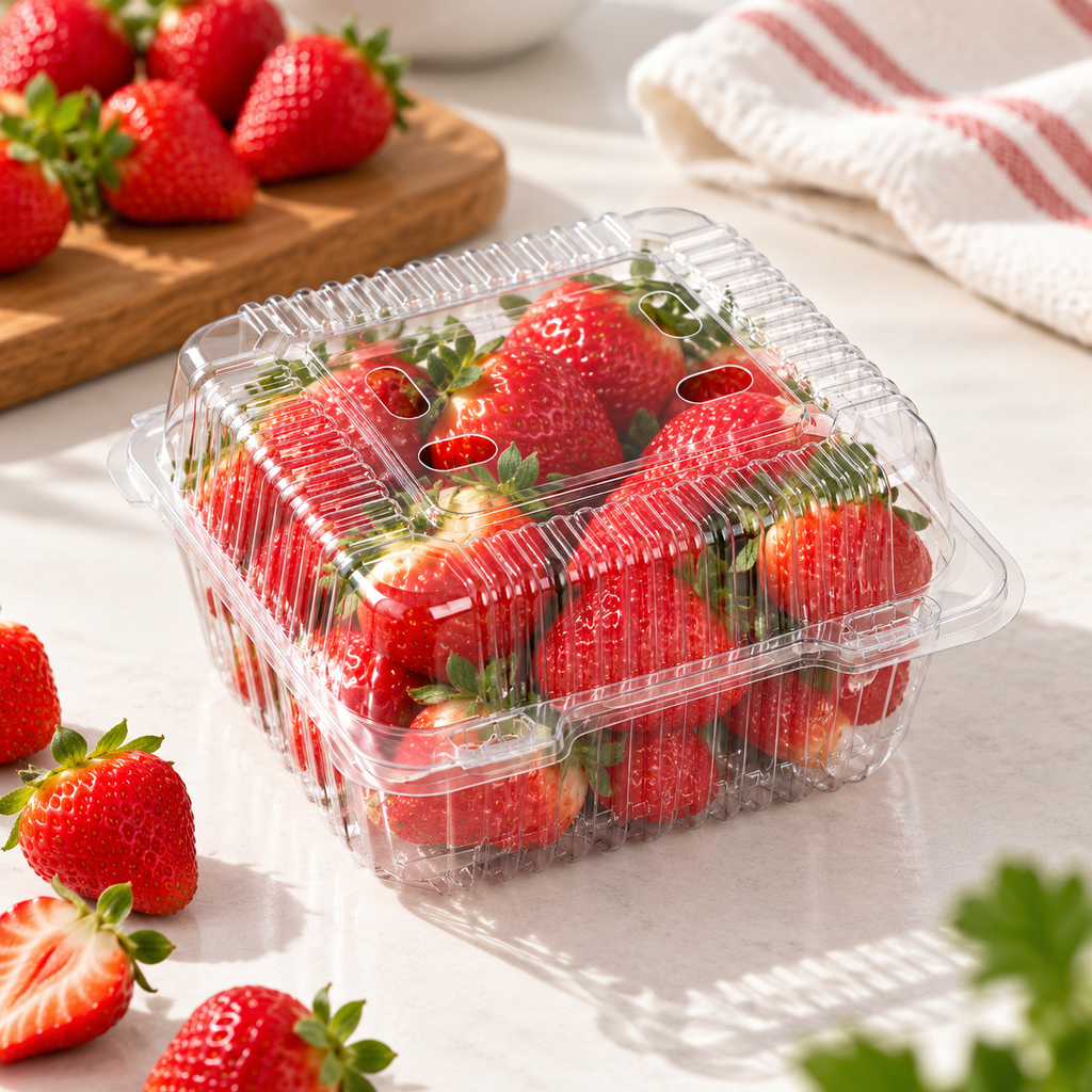 Clamshell Container Square (500g) 500pcs